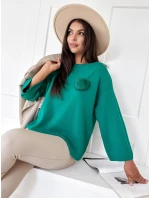 Dámský oversize svetr GAIA zelený Dstreet model 21970655 - FashionStreet