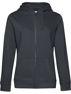 B&C QUEEN Zipped Dámská mikina s kapucí asphalt model 22536238