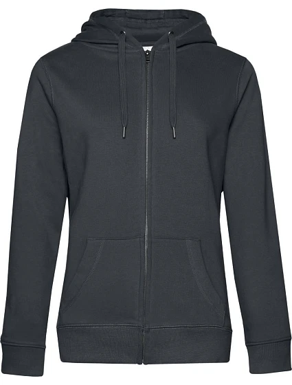 B&C QUEEN Zipped Hood_° Dámska mikina s kapucňou 01.W03Q asfaltová B&C QUEEN Zipped Hood_° Dámska mikina s kapucňou 01.W03Q asfaltová