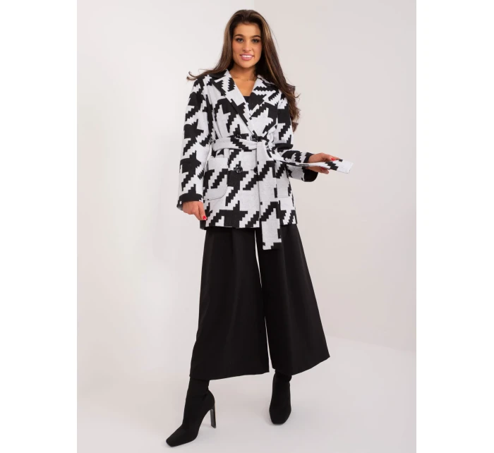 LK PL 509550 kabát.19X sivá čierna