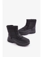 Pánske snehové topánky na zips s kožušinovou izoláciou čierne Linnora Pánske snehové topánky na zips s kožušinovou izoláciou čierne Linnora