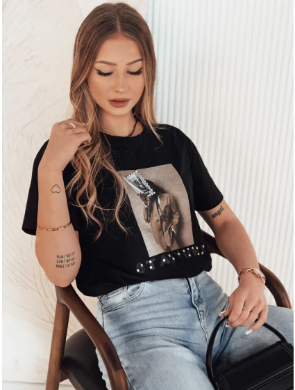 dámské tričko černé Dstreet model 21973968 - FashionStreet dámské tričko černé Dstreet model 21973968 - FashionStreet