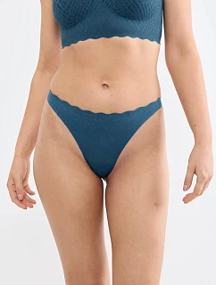 Dámske tangá ZERO Feel Bliss String – Smoky Blue – modré 1692 – SLOGGI