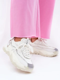 Damskie Sportowe Buty Cross Jeans II2R4017C Białe