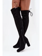 Kozaki Damskie Na Słupku Czarne Xamarin