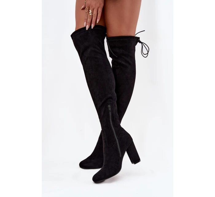 Kozaki Damskie Na Słupku Czarne Xamarin