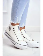 Dámske členkové tenisky Big Star - White