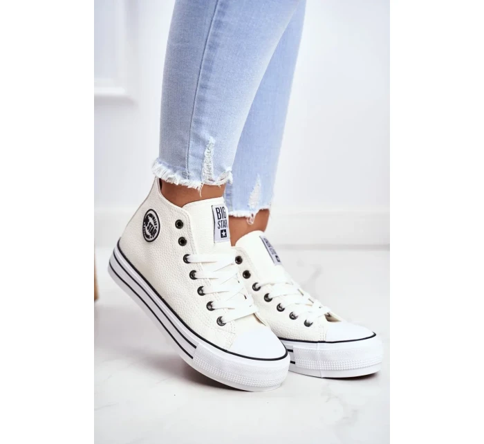 Dámske členkové tenisky Big Star - White