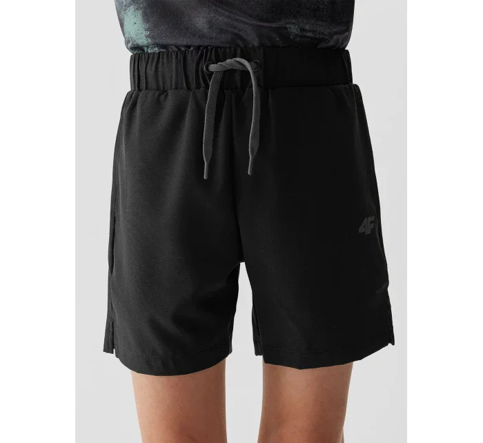 Chlapecké sportovní rychleschnoucí šortky 4F - černé