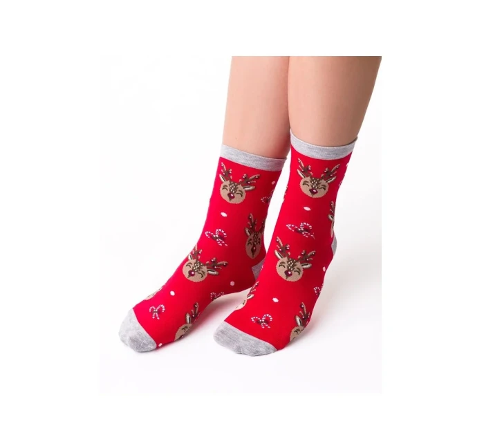 Dámské vánoční ponožky model 21327638 3540 - Steven Dámské vánoční ponožky model 21327638 3540 - Steven