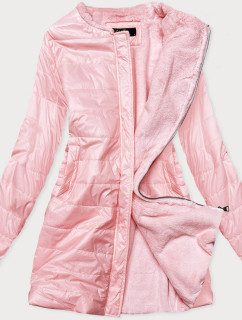 Růžová dámská bunda s  pro přechodné období model 15851126 - L&J studios
