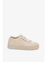 Dámské tenisky na platformě Big Star TT274271 Béžové
