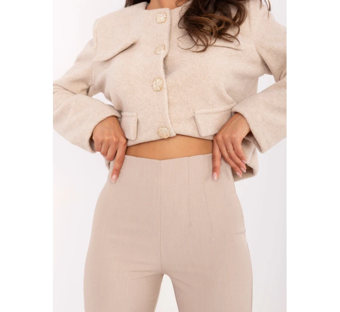 Spodnie IT SP model 21302345 beżowy - FPrice Spodnie IT SP model 21302345 beżowy - FPrice