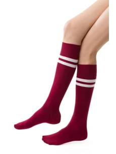 Dámske vzorované podkolienky 072