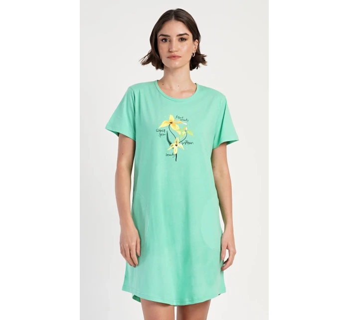 Dámske domáce šaty s krátkymi rukávmi Paula Dámske domáce šaty s krátkymi rukávmi Paula
