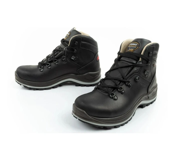 Grisport pánska treková obuv Nero dakar koža SPO-TEX, WIN THERM