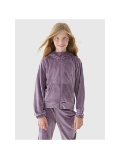 Dívčí velurová mikina s kapucí Junior model 21907491 - 4F