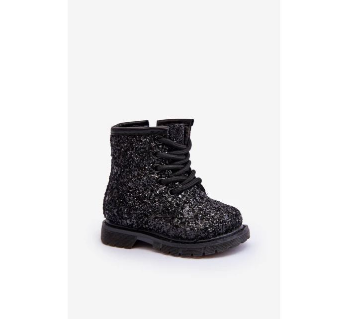 Dětské Botky Se Zipem Černé model 21636429 - Boto