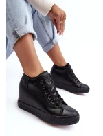 Dámské kožené boty na podpatku Big Star model 21637439 černé - Big Star Shoes