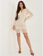 Sukienka MI SK model 22109878 jasny beżowy - FPrice