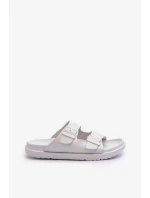 Ľahké pánske papuče s prackami Big Star White