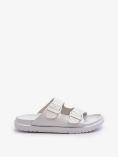 Ľahké pánske papuče s prackami Big Star White