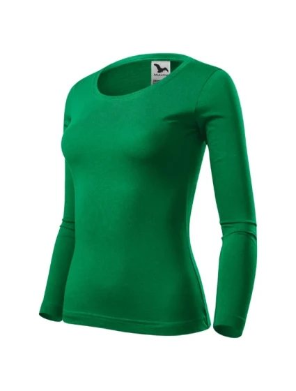 Fit-T LS tričko stredne zelené