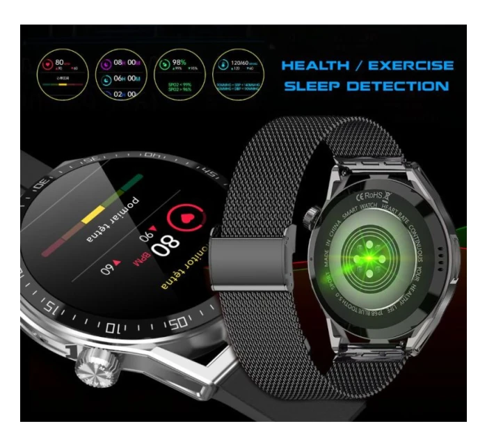 Černý silikonový řemínek + černý kožený řemínek model 21804953 - RUBICON