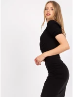 Šaty RV SK model 17047357 černá - FPrice Šaty RV SK model 17047357 černá - FPrice