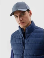 Pánska páperová vesta s recyklovanou výplňou 4F - tmavomodrá Pánska páperová vesta s recyklovanou výplňou 4F - tmavomodrá