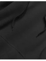 Čierna dámska klokanie mikina (YS10003-3)