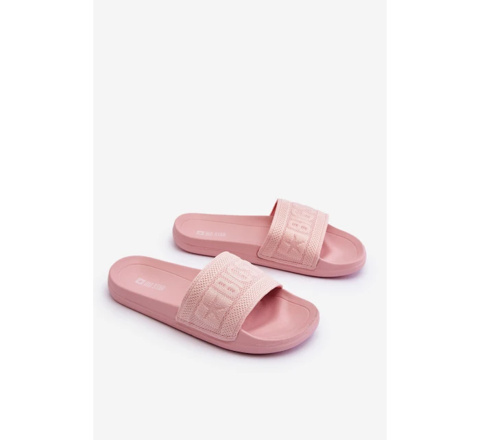 Dámské módní pantofle Big Star model 21611804 Světle růžové - Big Star Shoes Dámské módní pantofle Big Star model 21611804 Světle růžové - Big Star Shoes