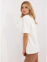 Bluzka LK BZ model 20463569 ecru - FPrice Bluzka LK BZ model 20463569 ecru - FPrice