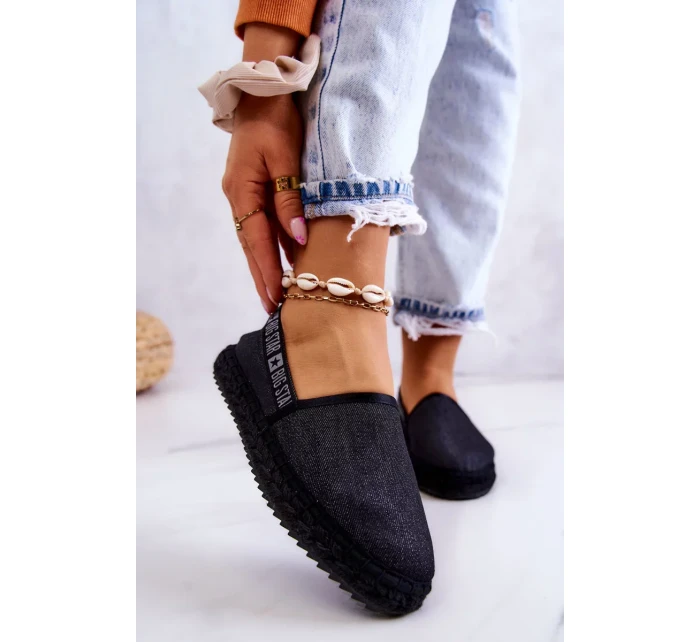 Dámské espadrilky Slip-on Big Star - černé