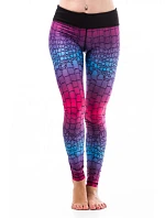 Dámske fitness legíny Six Deuce Alligator - ružová/modrá/fialová - Litex