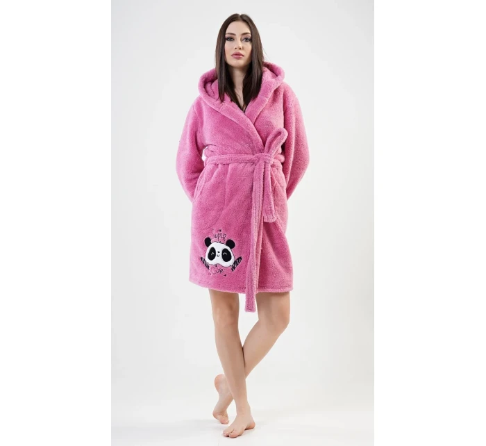 Dámský župan krátký s kapucí Panda Dámský župan krátký s kapucí Panda