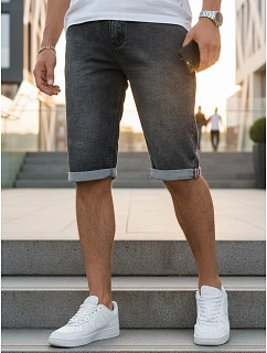 Spodenki męskie jeansowe ze czarne model 22210726 - FashionStreet