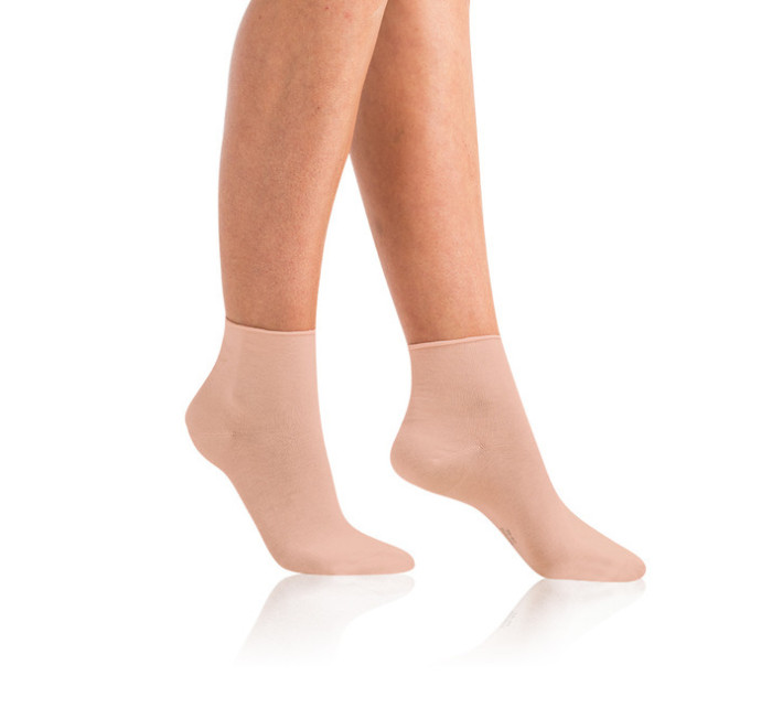 Dámske ponožky z bio bavlny s netlačícím lemom GREEN EcoSMART COMFORT SOCKS - Bellinda - ružová