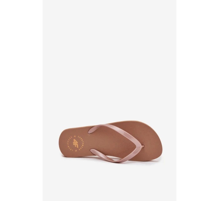 Damskie Japonki Klapki 4FMM00FFLIF018-82S Jasnobrązowe