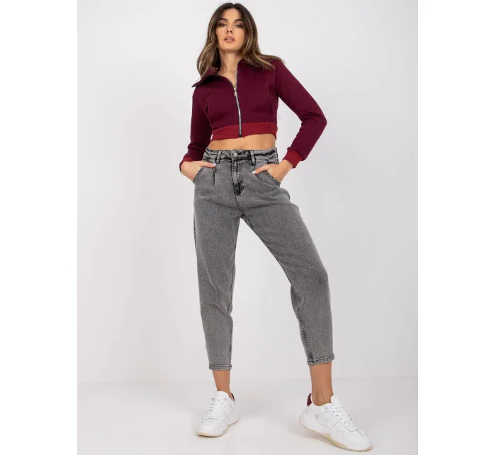 Džínsové nohavice MR SP 255.56P tmavo šedá