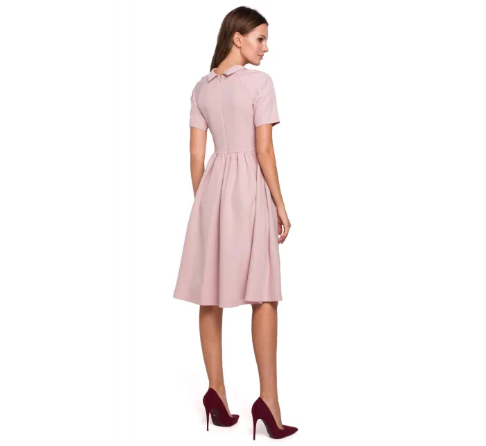 Dámske šaty K028 púder ružová - Makover