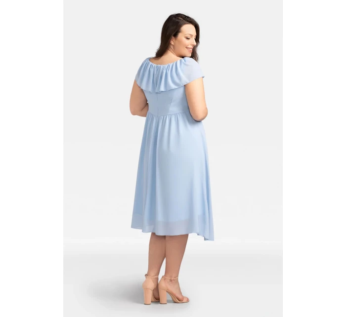 Dámske šaty SB247 svetlomodré - Karko