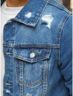 Pánska modrá džínsová bunda FashionStreet TX3633 Pánska modrá džínsová bunda FashionStreet TX3633