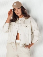 Dámská oversize džínová bunda light beige Dstreet model 21972728 - FashionStreet