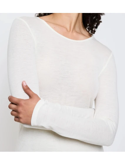 Beauty Layers LSL Top Wool - WHITE - TRIUMPH WHITE - TRIUMPH Beauty Layers LSL Top Wool - WHITE - TRIUMPH WHITE - TRIUMPH