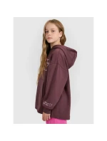 Dívčí mikina oversize s kapucí model 21815691 - 4F Dívčí mikina oversize s kapucí model 21815691 - 4F