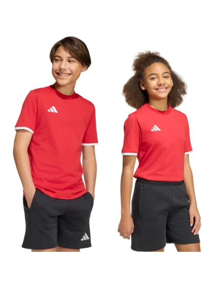Dětské tričko Entrada 26 Tee červené model 21934083 - ADIDAS