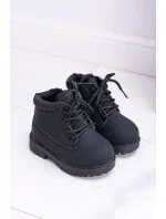 práškové černé teplé Dětské boty traper Dexter práškové černé teplé Dětské boty traper Dexter