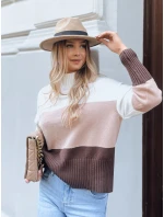 Dámsky sveter SERENE coffee FashionStreet MY1978