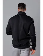 Čierna pánska mikina so stojačikom (68B2002-3)